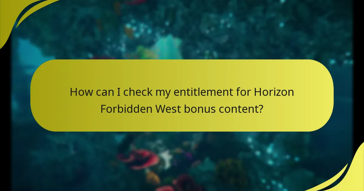 How do I download bonus content for Horizon Forbidden West?