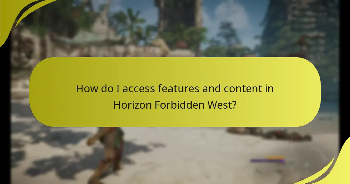 What are the key account settings for Horizon Forbidden West?