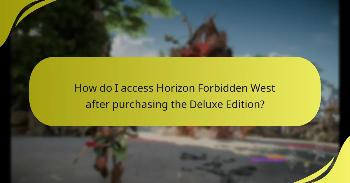 How do I manage my account settings for Horizon Forbidden West?
