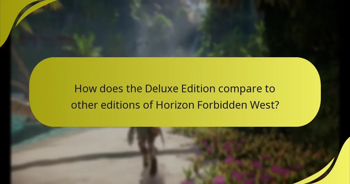 Which platforms offer the Horizon Forbidden West Deluxe Edition?
